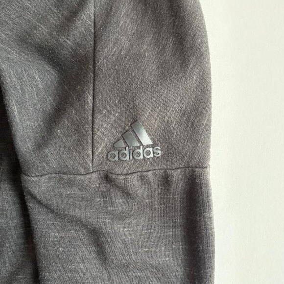 Adidas Women's Heart Racer Track Heathered Charcoal Grey Jacket - Picture 11 of 11